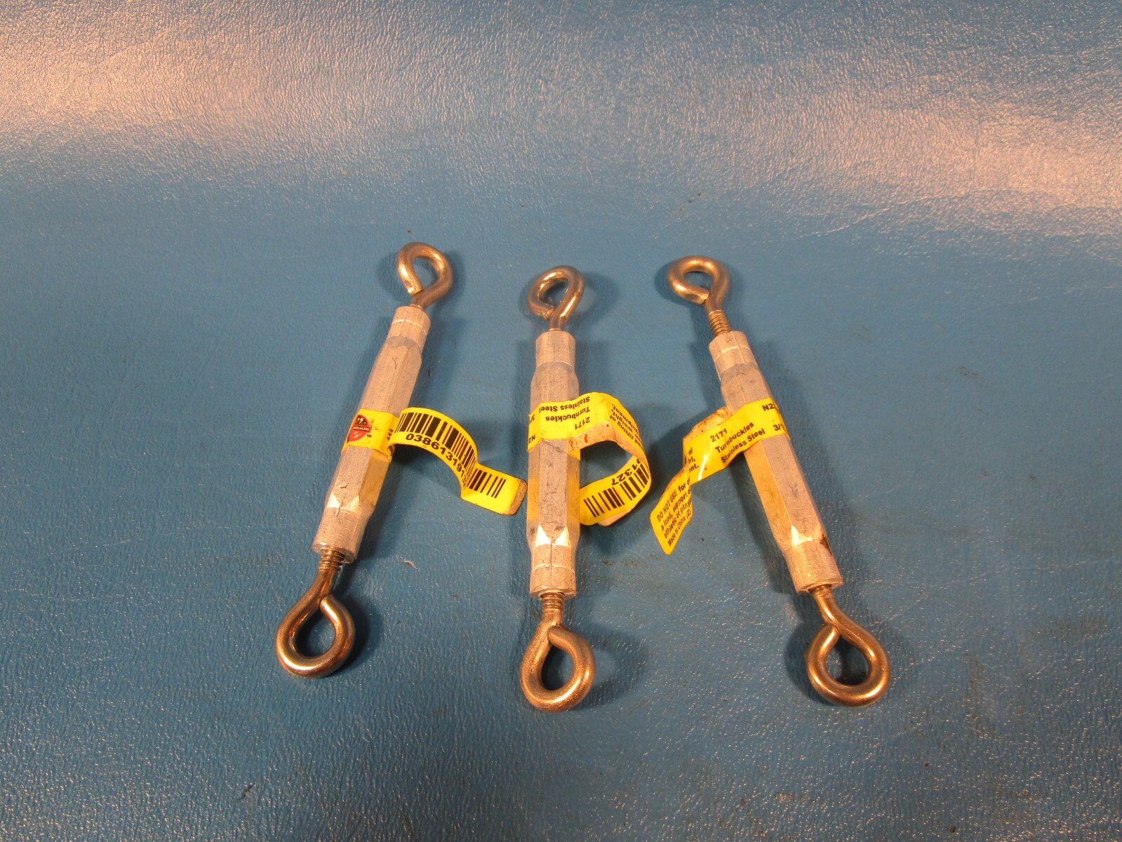 LOT OF 3, WEATHER GUARD N221-820, 2171 SERIES turnbuckle, 3/16″ x 5-1/2″, stain