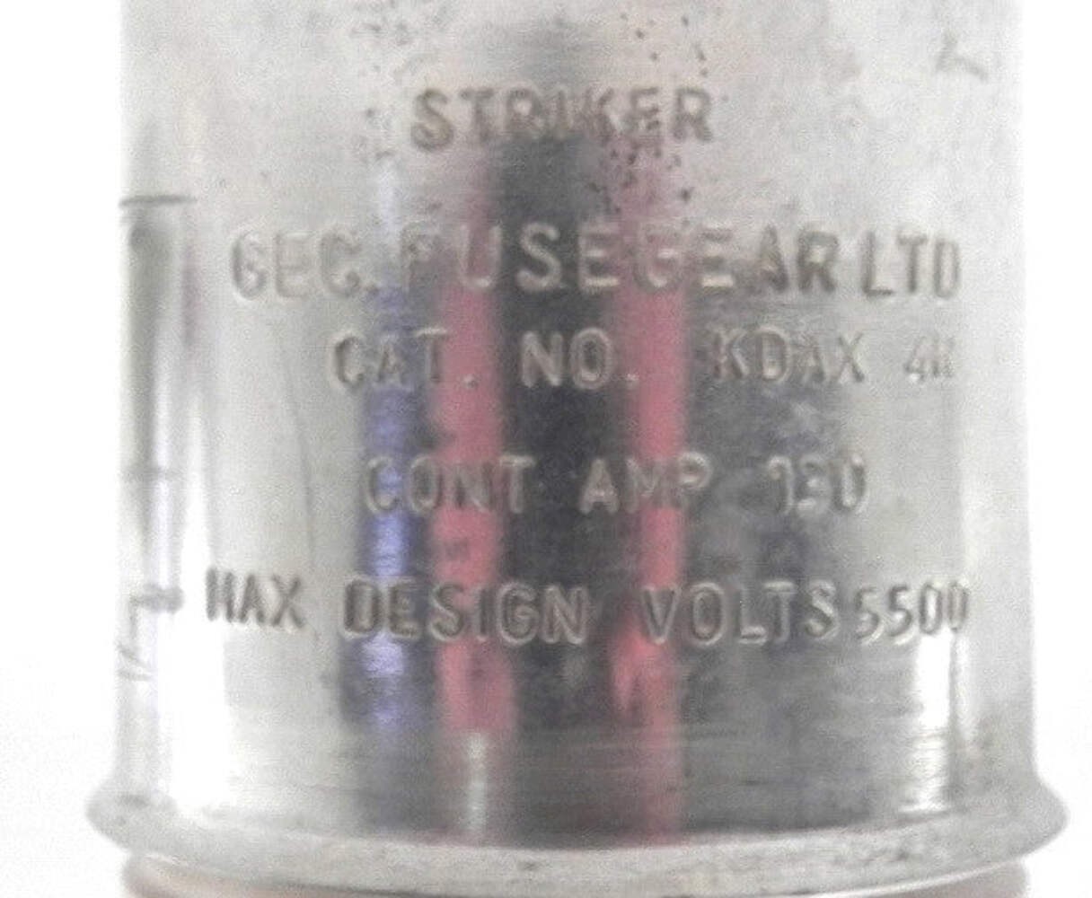 Gec Alsthom High Voltage Fuse KDAX 4R 130A