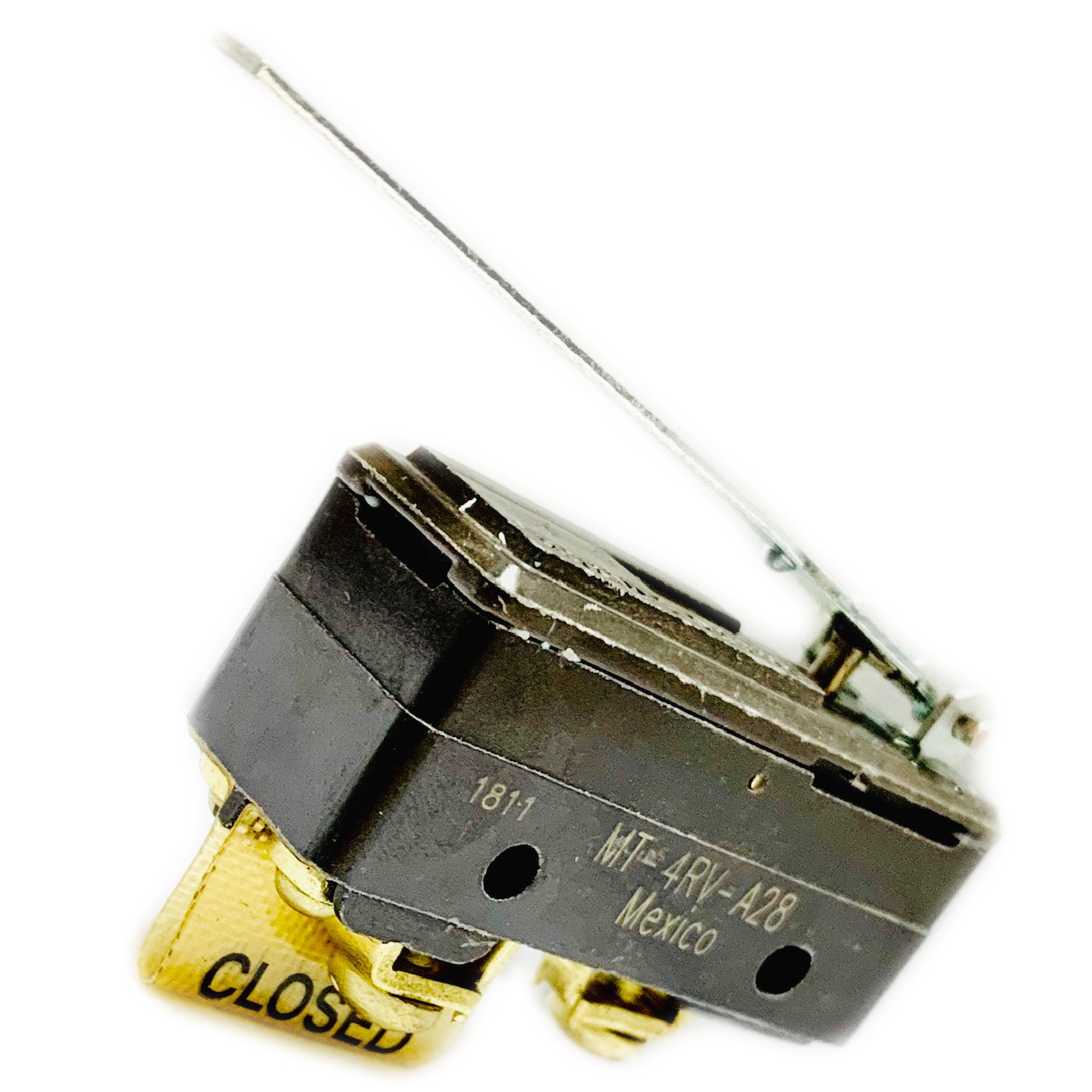 MT-4RV-A28 Basic Snap Action Switches MT Std Basic Switch Strght Lever Actutor