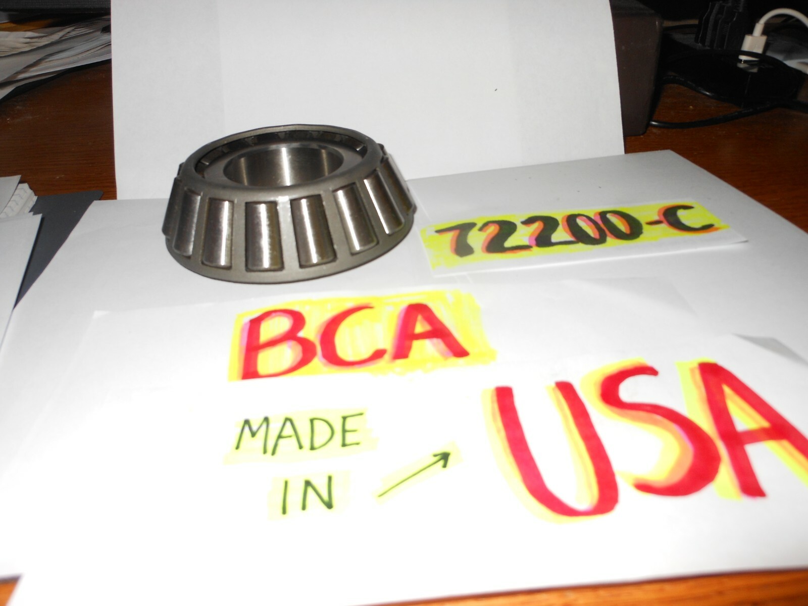 BCA/BOWER 72200C TAPERED ROLLER BEARING CONE~ NEW ~2″ BORE~FREE SHIPPING