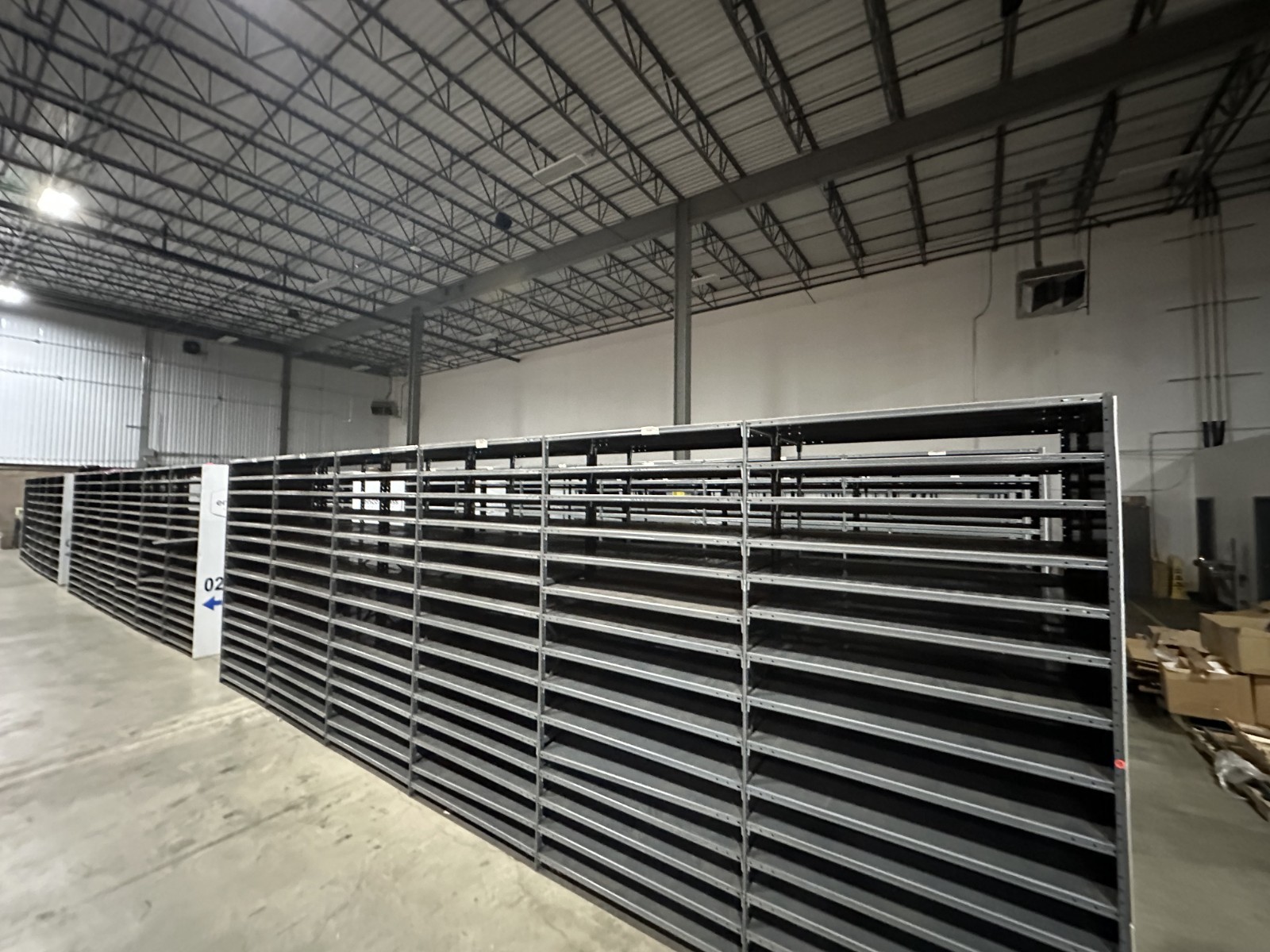 Auto parts warehouse racks and shelving