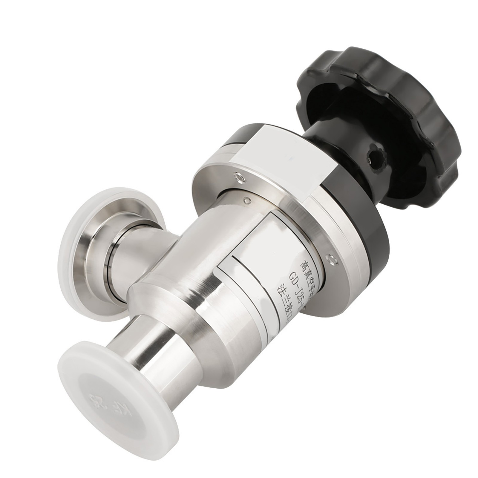 KF25 304 Stainless Steel High Vacuum Manual Right Angle Bellow Isolation Valve