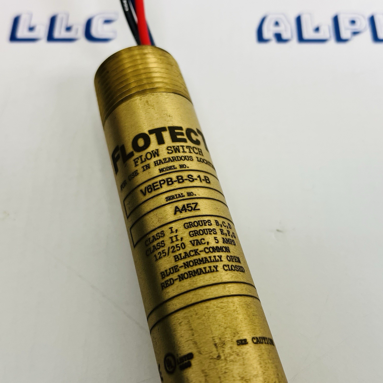 W.E. Anderson V6EPB-B-S-1-B Flow Switch 119003-03