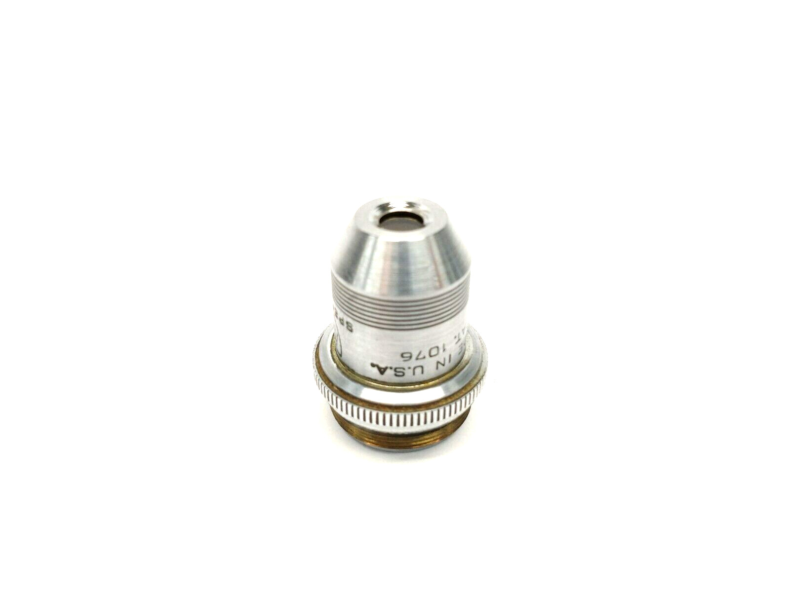 American Optical 1076 Microscope Objective Lens 10x N.A. .25
