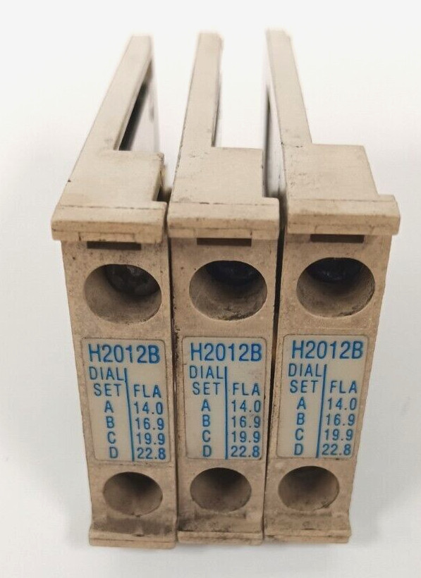 EATON H2012B-3 HEATER PACK LOT OF 3 FREEDOM SERIES 5 AMPS 3 PHASE