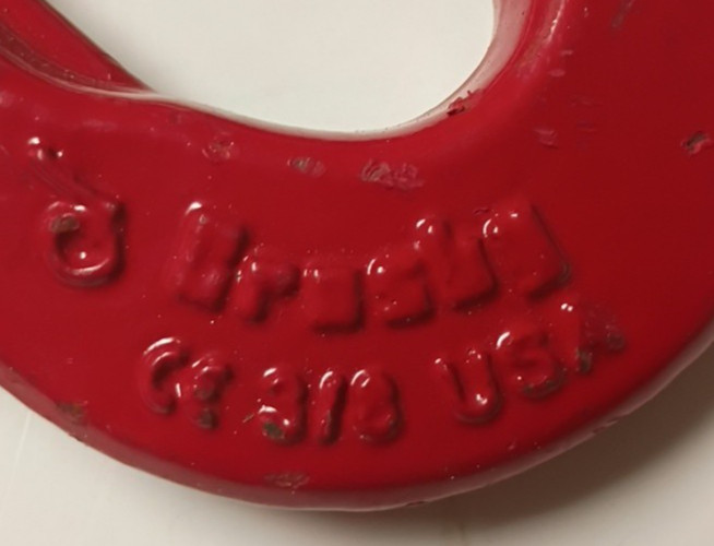 Crosby A-350L Red Sliding Choker Hook For 3/8″ Wire Rope 307-1011802