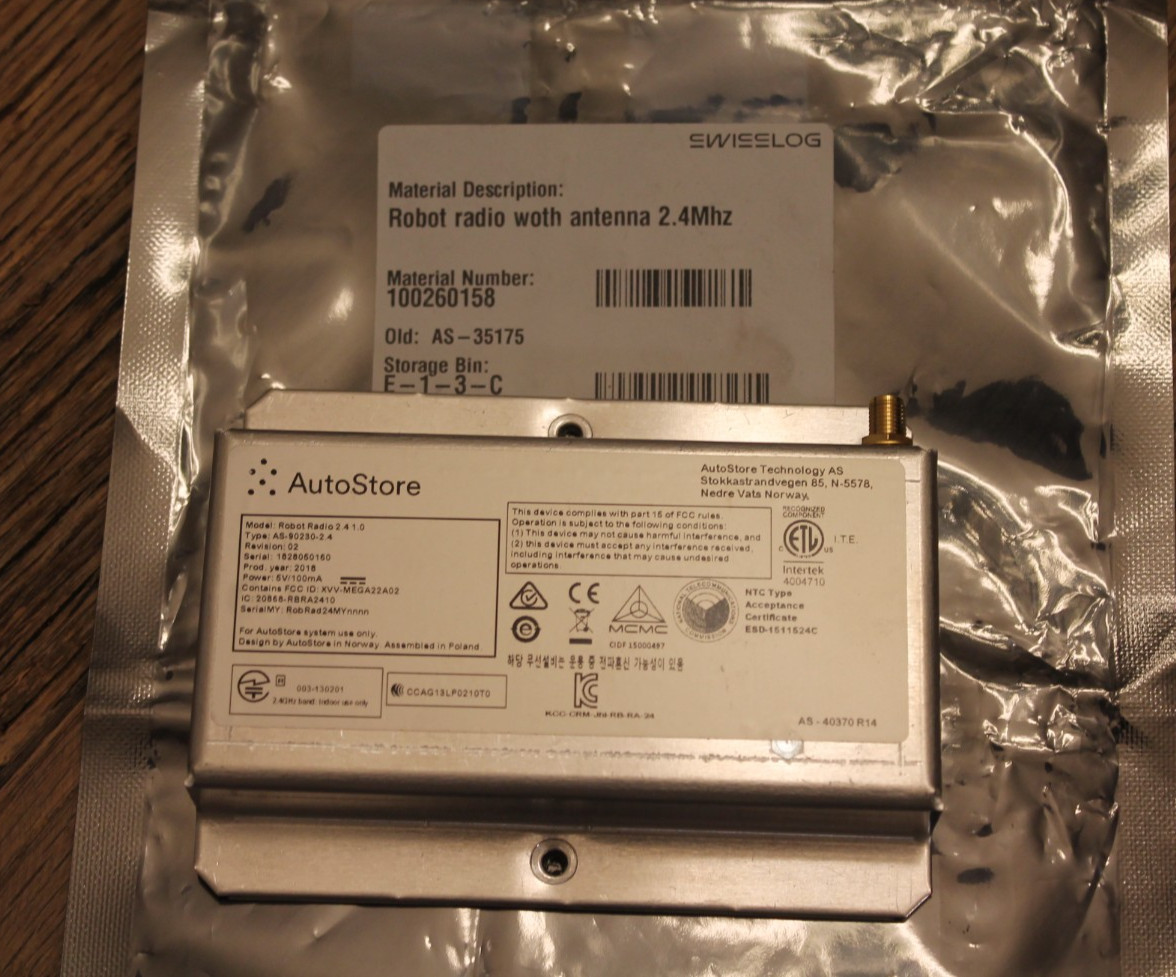 Autostore Robot Radio 2.4GHz Antenna AS-90230-2.4