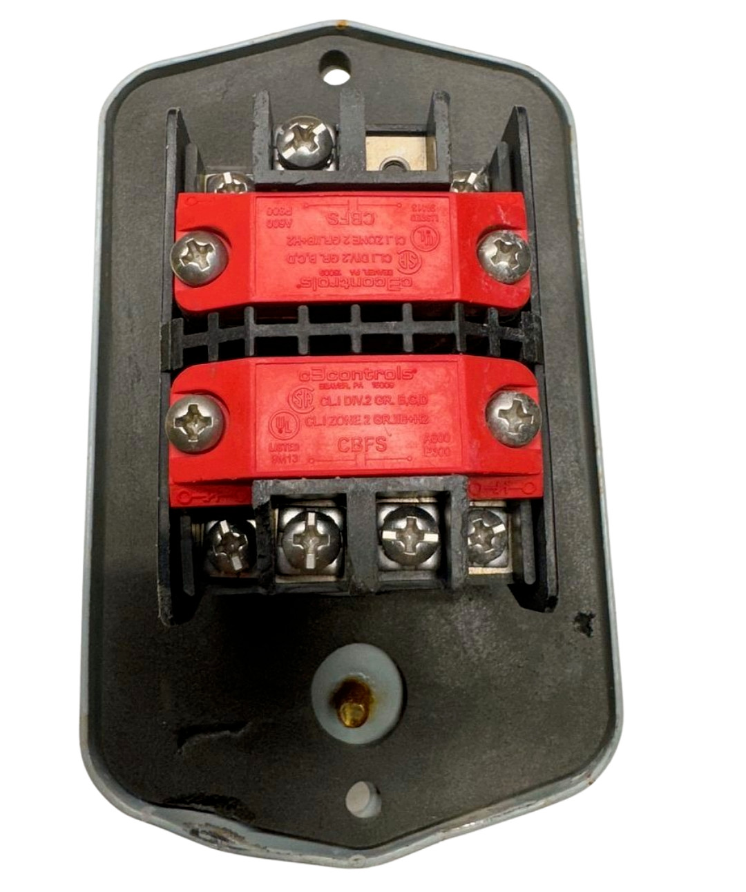Eaton 10250TD2 Red Emergency Stop Push Button w/Hoffman ED1PB1 Enclosure Box