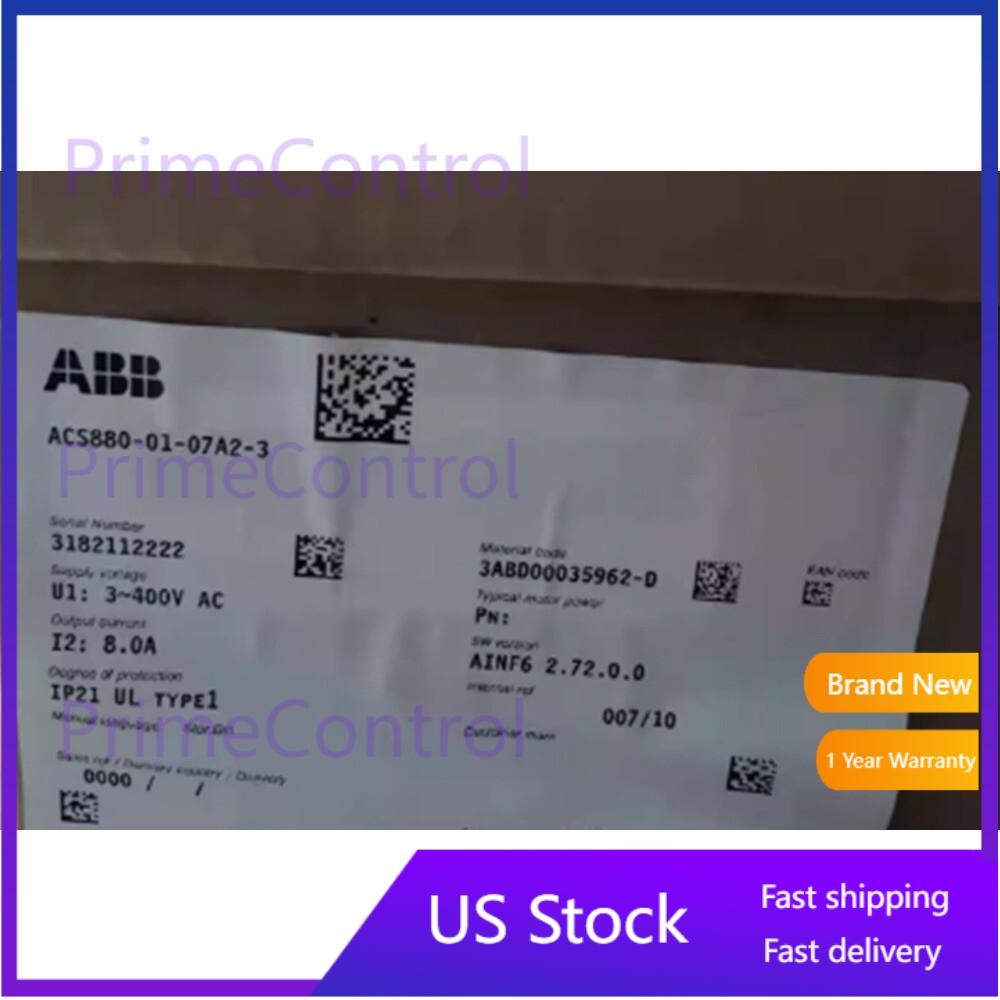 New In Box ABB ACS880-01-07A2-3