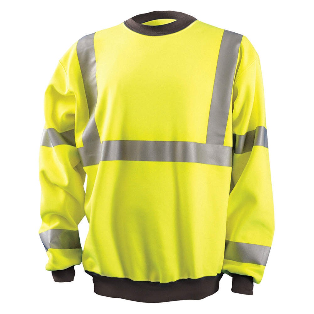 OCCUNOMIX Long Sleeve T-Shirt,2XL,ANSI Class 3 448H91