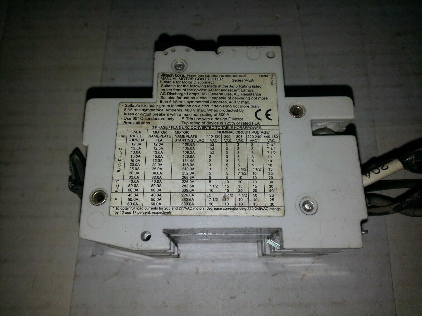 ABL Sursum 3CU20 Circuit Breaker 20A 3-Pole 480Y/277VAC 10kA C-Curve Industrial