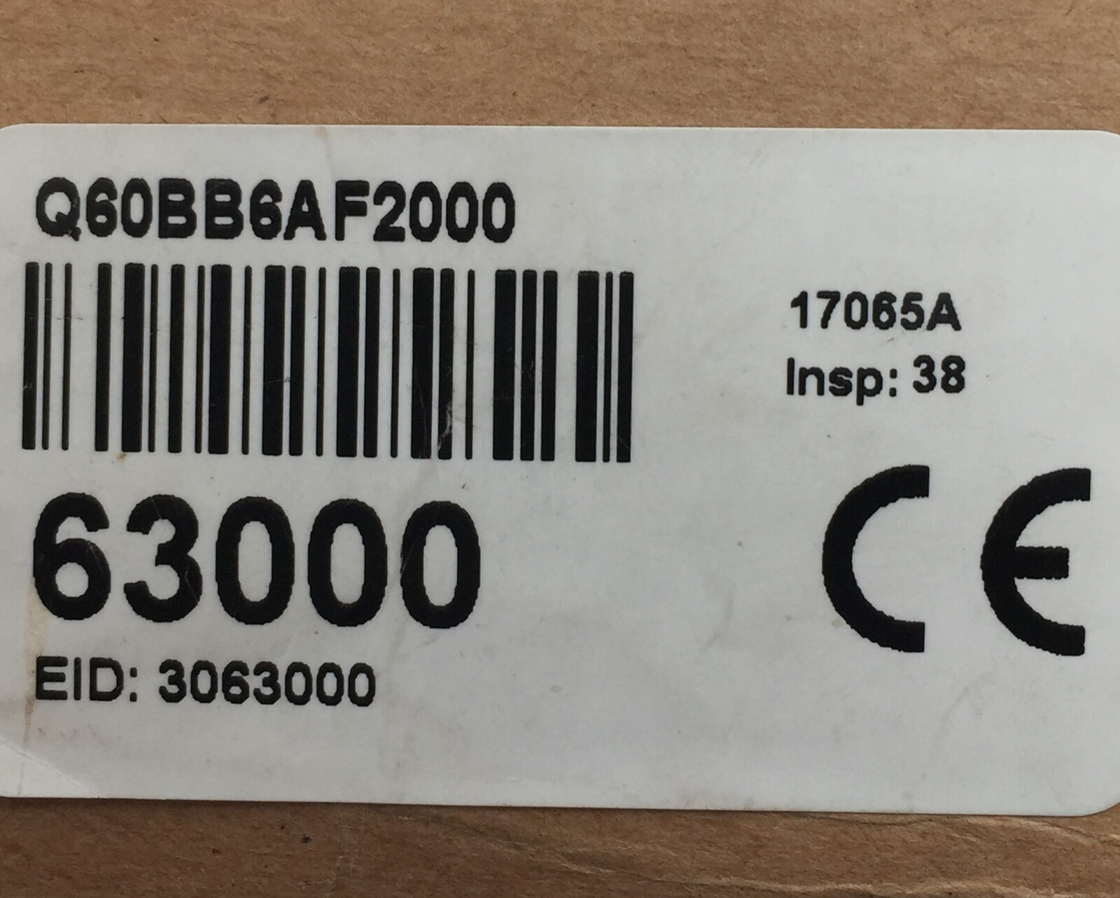 Banner Engineering 63000 Q60BB6AF2000 Photoelectric Sensor Q60 Series