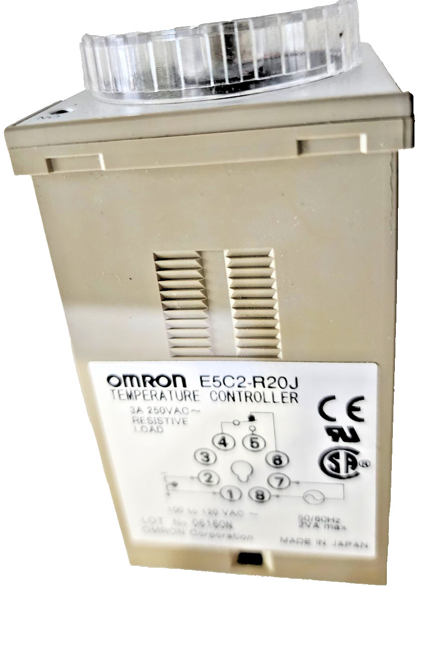 Genuine OMRON E5C2-R20J Temperature Controller AC110-120Vac 0-200’C, 32 to 392’F