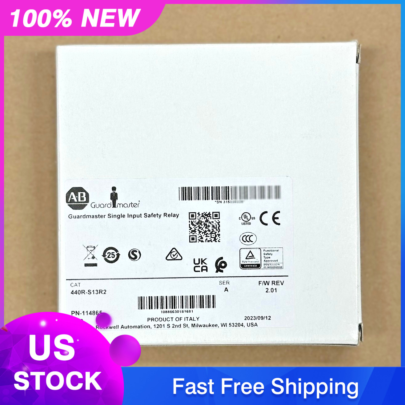 440R-S13R2 Allen Bradley Guardmaster Safety Relay Ser. A – * Brand New *