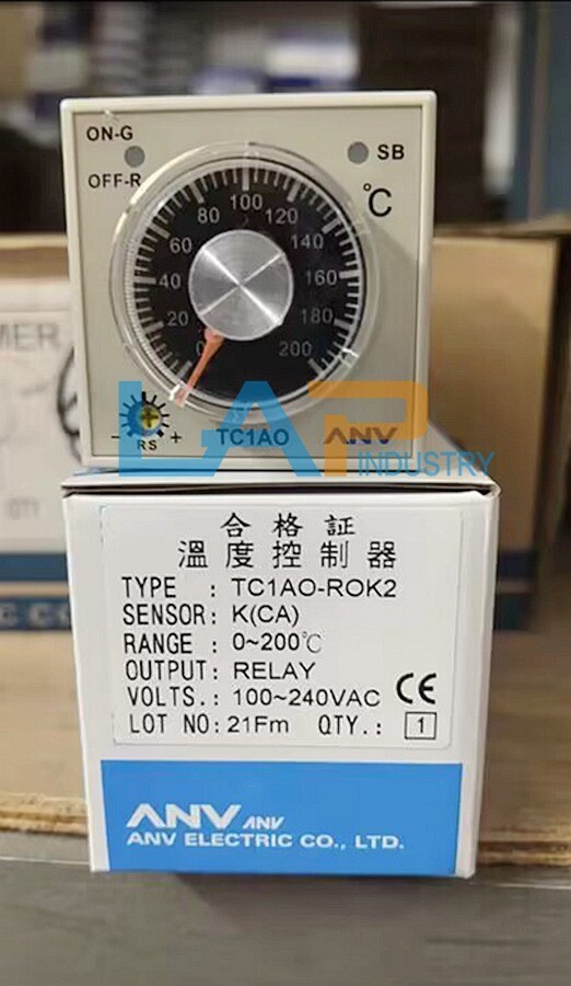 1pc NEW FOR ANV temperature controller TC1AO-RPK2 0~200″C 100-240VAC