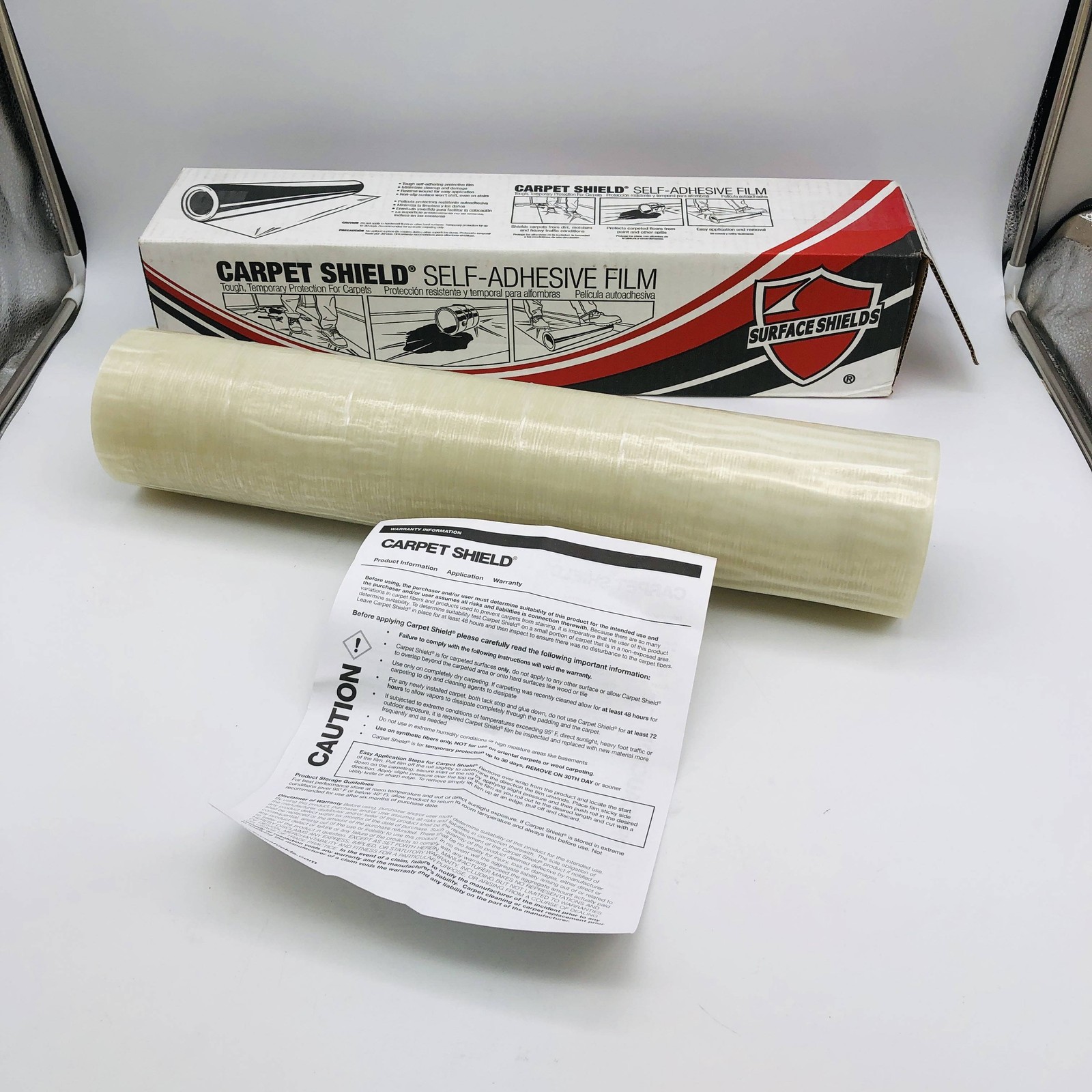 Surface Shield CSR21300 Carpet Film Self Adhesive 21″ x 200′ for 350 Sq Ft