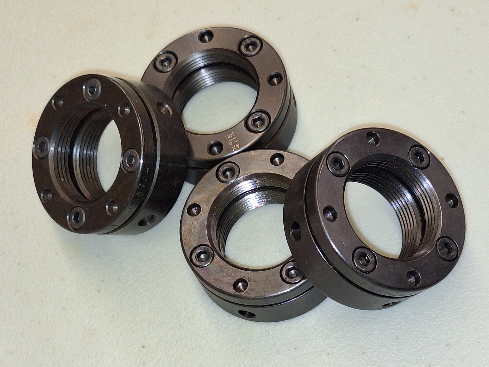 LOT of 4 NOS AME / Spieth MSR-30X1.5 Clamping Lock Nut M4X12 Thread 48mm OD