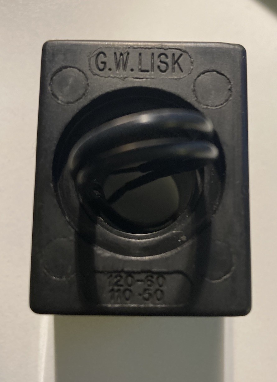 GW Lisk 120-60HZ 110-50HZ Solenoid Coil 1-1/16″ OD x 3/4″ Bore New Loose Surplus