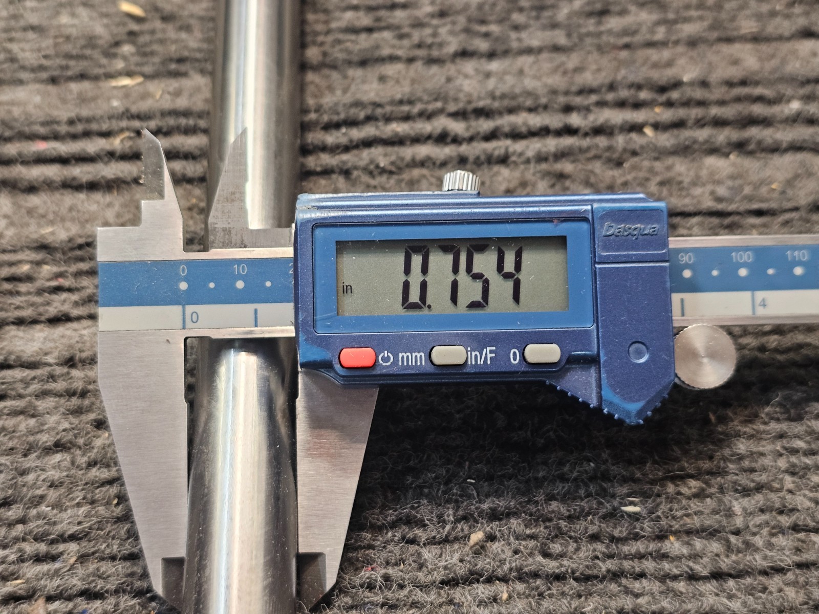 THOMSON Linear Shaft: Solid Shaft, 3/4 in Dia, 24 in Lg, Carbon Steel, 60 HRC
