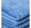 Micro Fiber Towel, 16″ x 16″ Blue, Qty. 100 Towels Per Bag