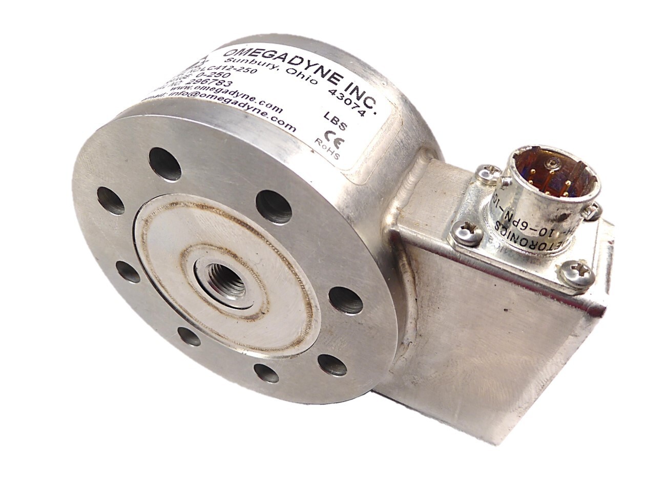 Omega LC412-250 Omegadyne Load Cell 0-250 LB