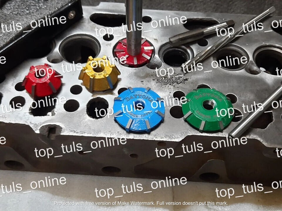 17x GM LS-7 8452 HEADS VALVE SEAT CUTTER KIT 3 ANGLE CUT CARBIDE TIPPED SPECIAL
