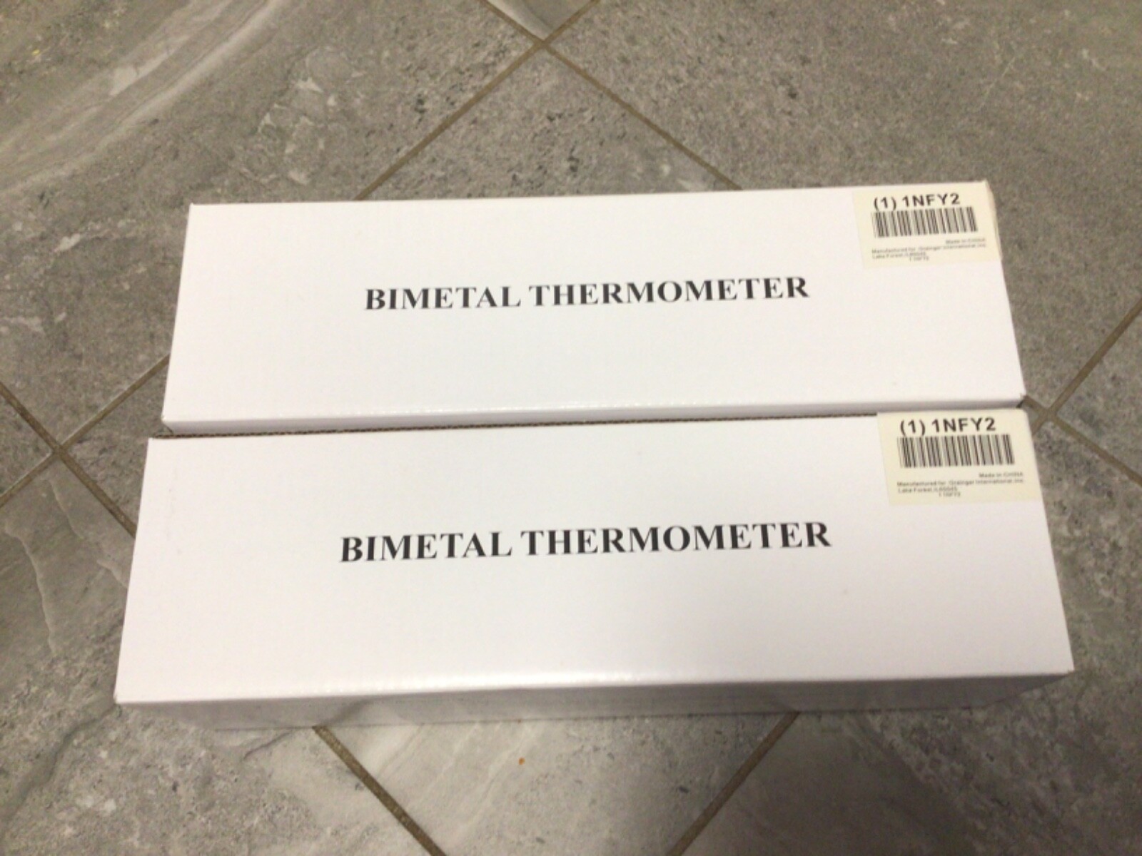 (2)GRAINGER 1NFY2 BI-METAL 3″ DIAL STAINLESS THERMOMETER -20 to 120F. NEW