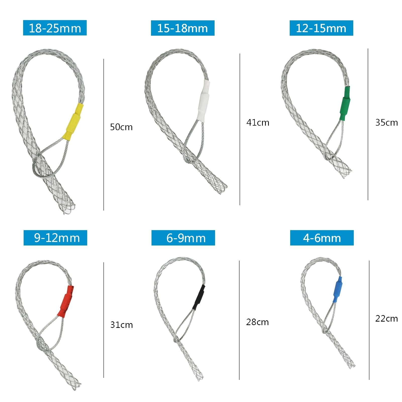 6pcs as a set cable Puller Socks Cable Pulling Sock