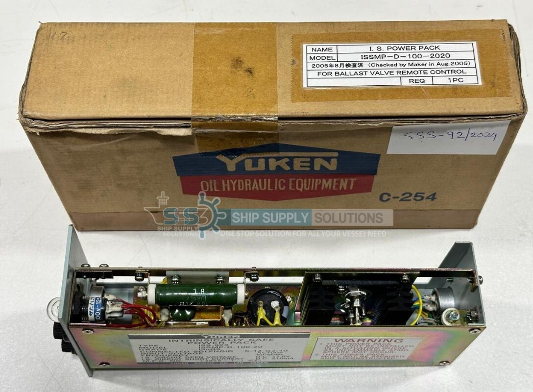 YUKEN ISS-923 INTRINSICALLY SAFE POWER PACK ISSMP-D-100-20 (NEW WITH BOX) AC100V