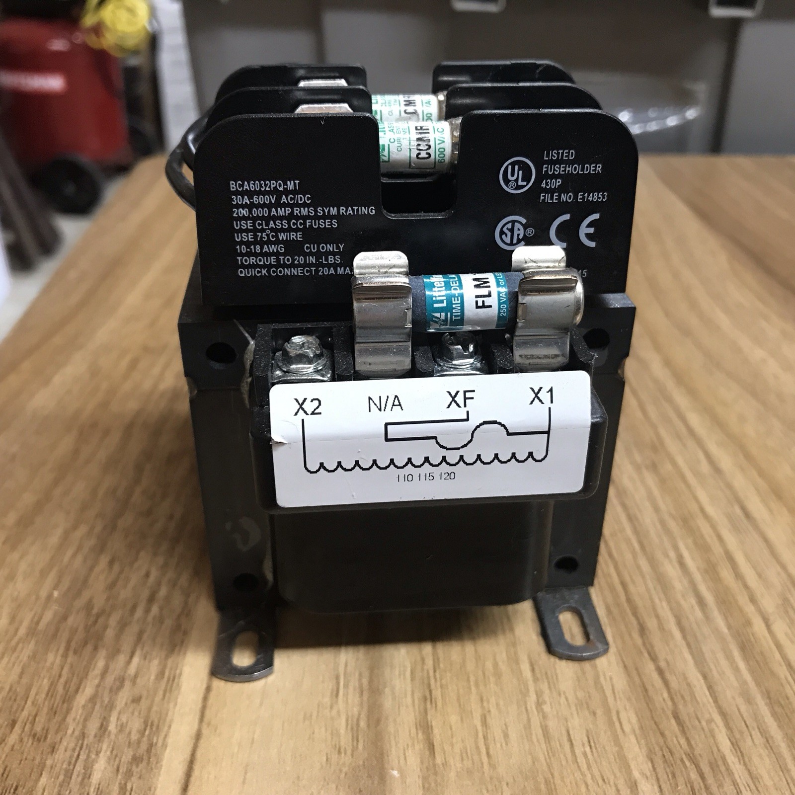 MICRON IMPERVITRAN B100BTZ13RB Bussmann BCA6032PQ-MT 30A-600V Fuse Holder