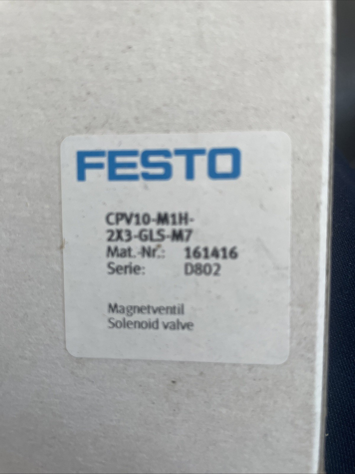 2 Festo CPV10-M1H-2X3GLS-M7, Magnetventil, Solenoid Valve, new 2