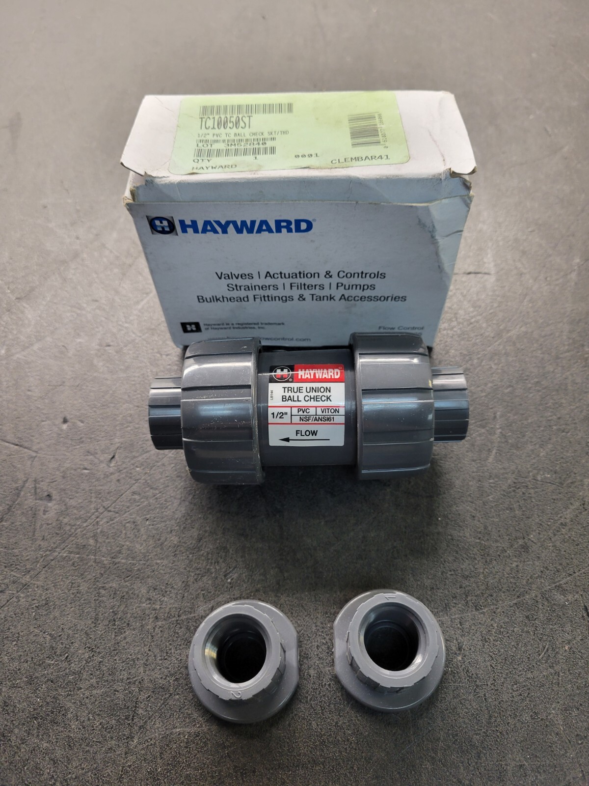 Hayward TC10050ST 1/2″ PVC Ball Valve.