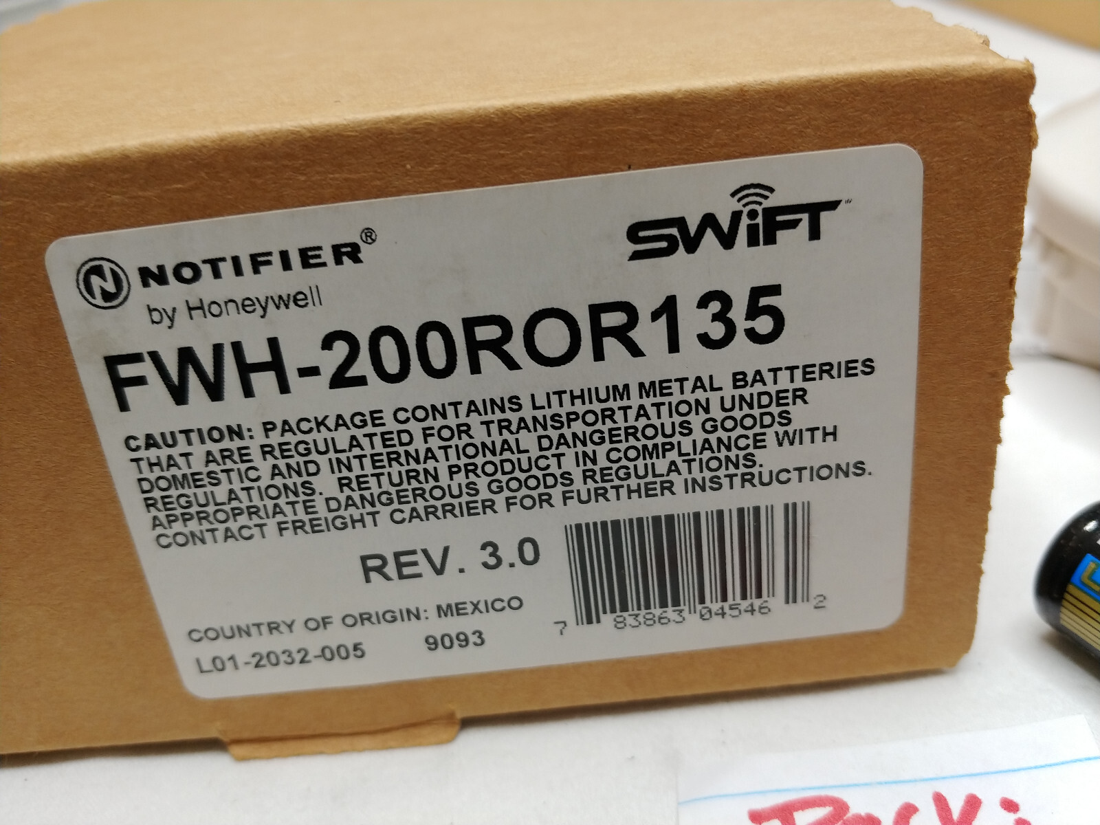 FWH-200ROR135 WIRELESS INTEL. TEMP. SENSOR NOTIFIER by Honeywell NOS