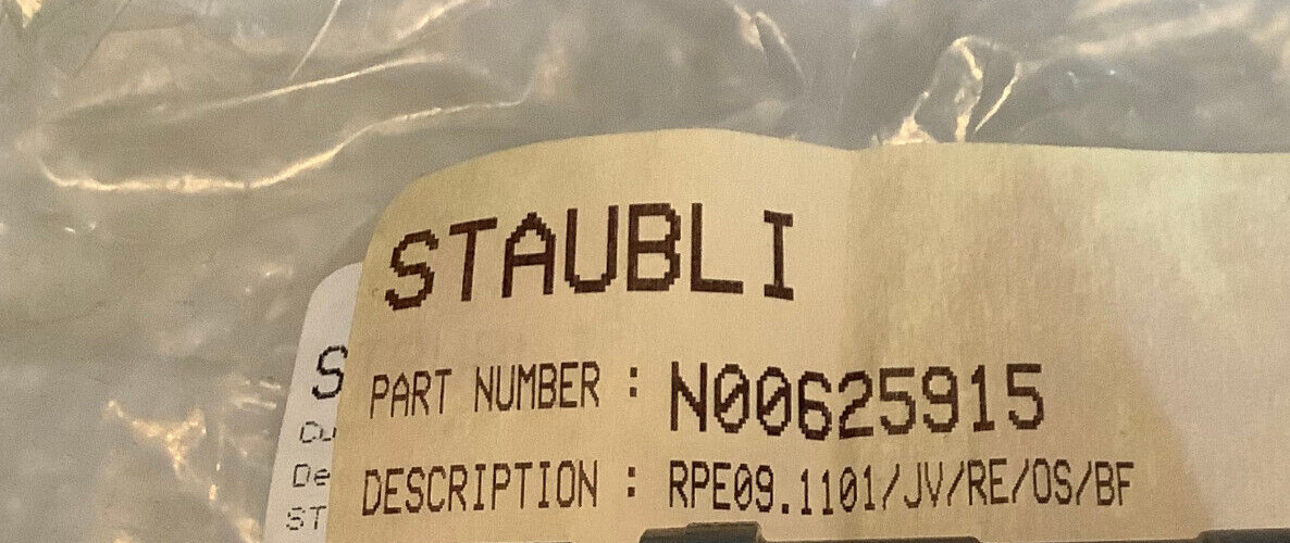 STAUBLI N00625915 QUICK CONNECTOR *NEW*