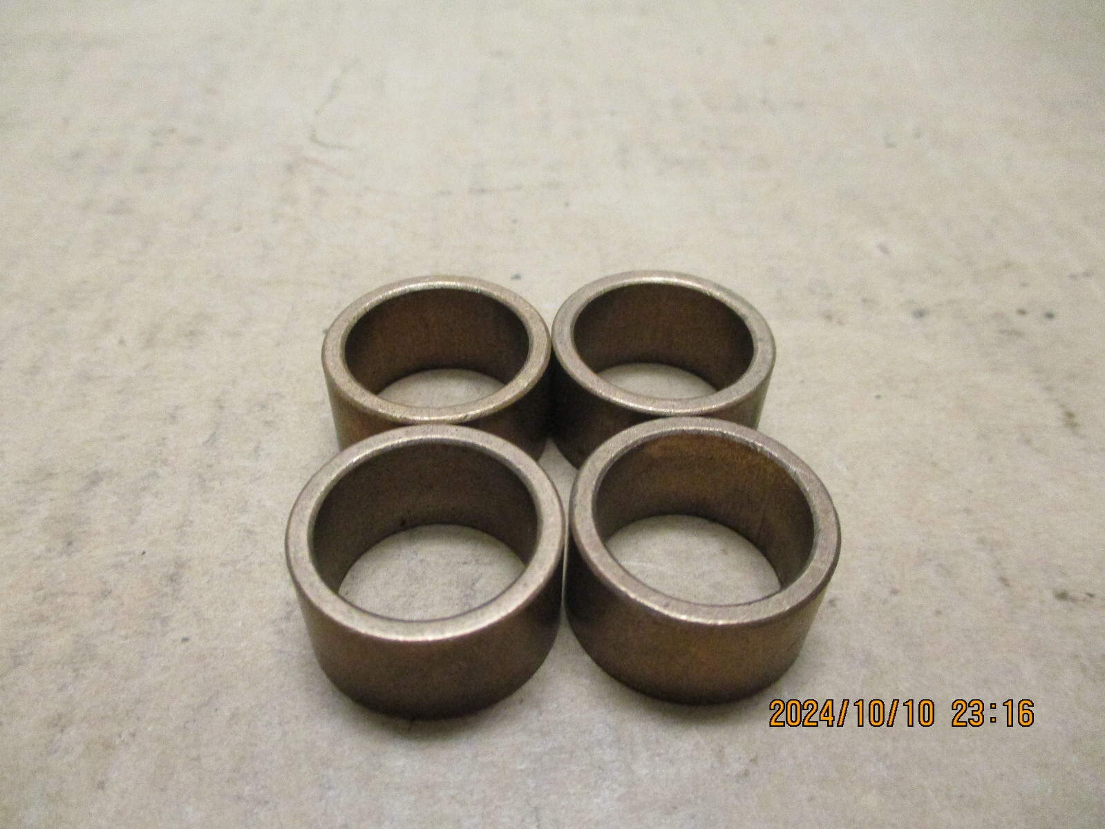 NEW 3/4″ ID X 15/16″ OD X 1/2″ L, OILITE BRONZE BUSHING, 4 PC’S LOT.