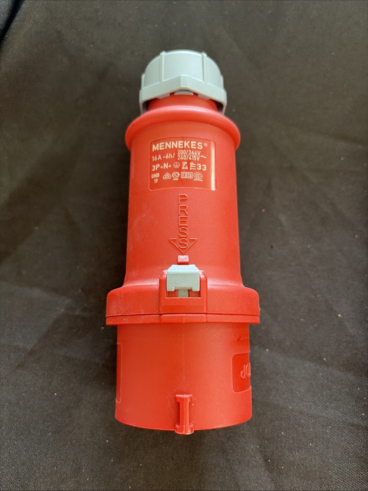 MENNEKES 16A 6H CONNECTOR PLUG 200/346V 240/415V 3P N