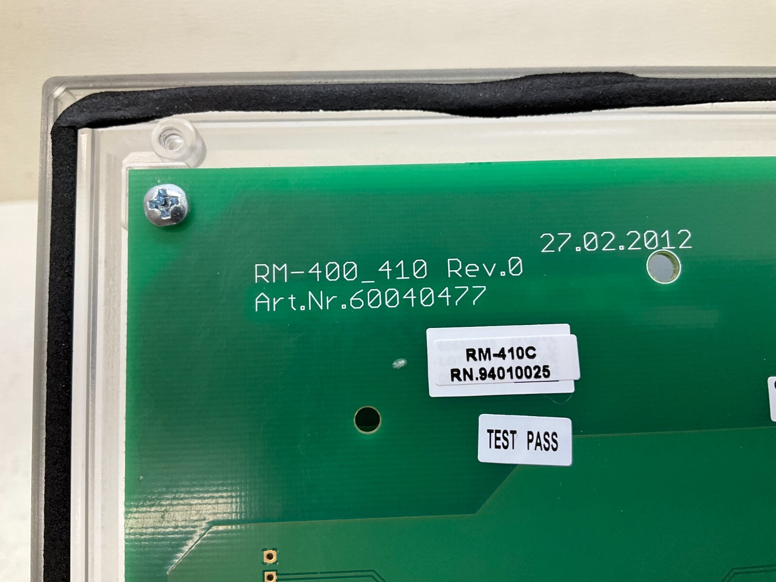Keller Aktor Sensor RM-410C Bus-System Control Panel RM-400_410 Rev. 0 (TSC)