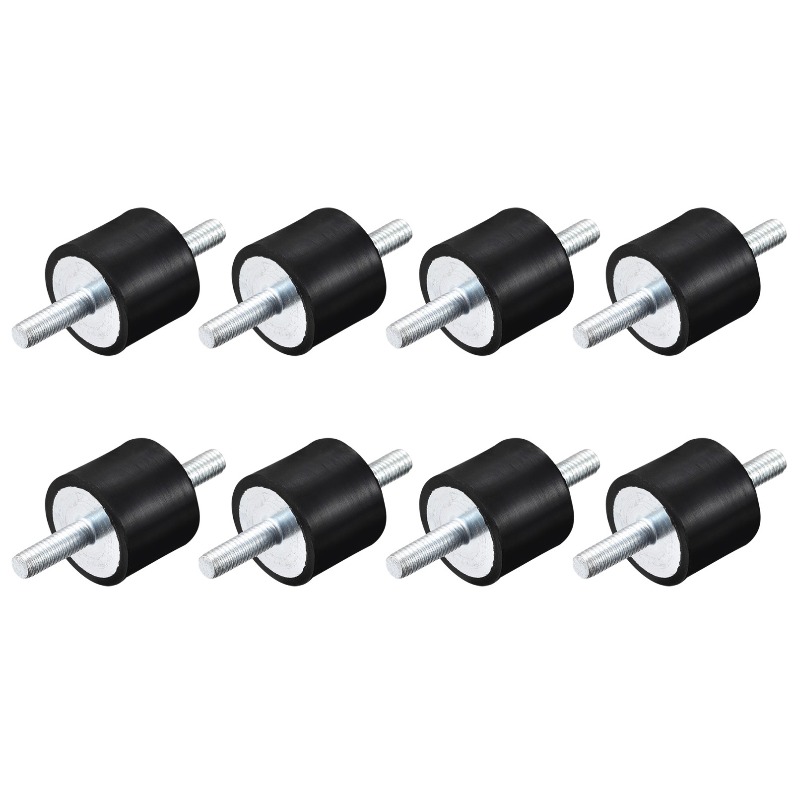 M6x18mm Rubber Mounts, 8pcs Anti Isolator Studs Shock Absorber Male, 25x20mm