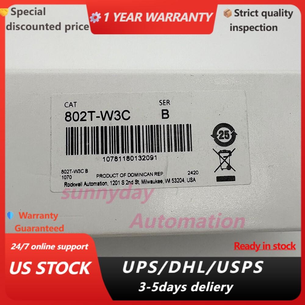 802T-W3C New Allen-Bradley Rod Lever 802T Limit Switch Levers in Stock 802TW3C
