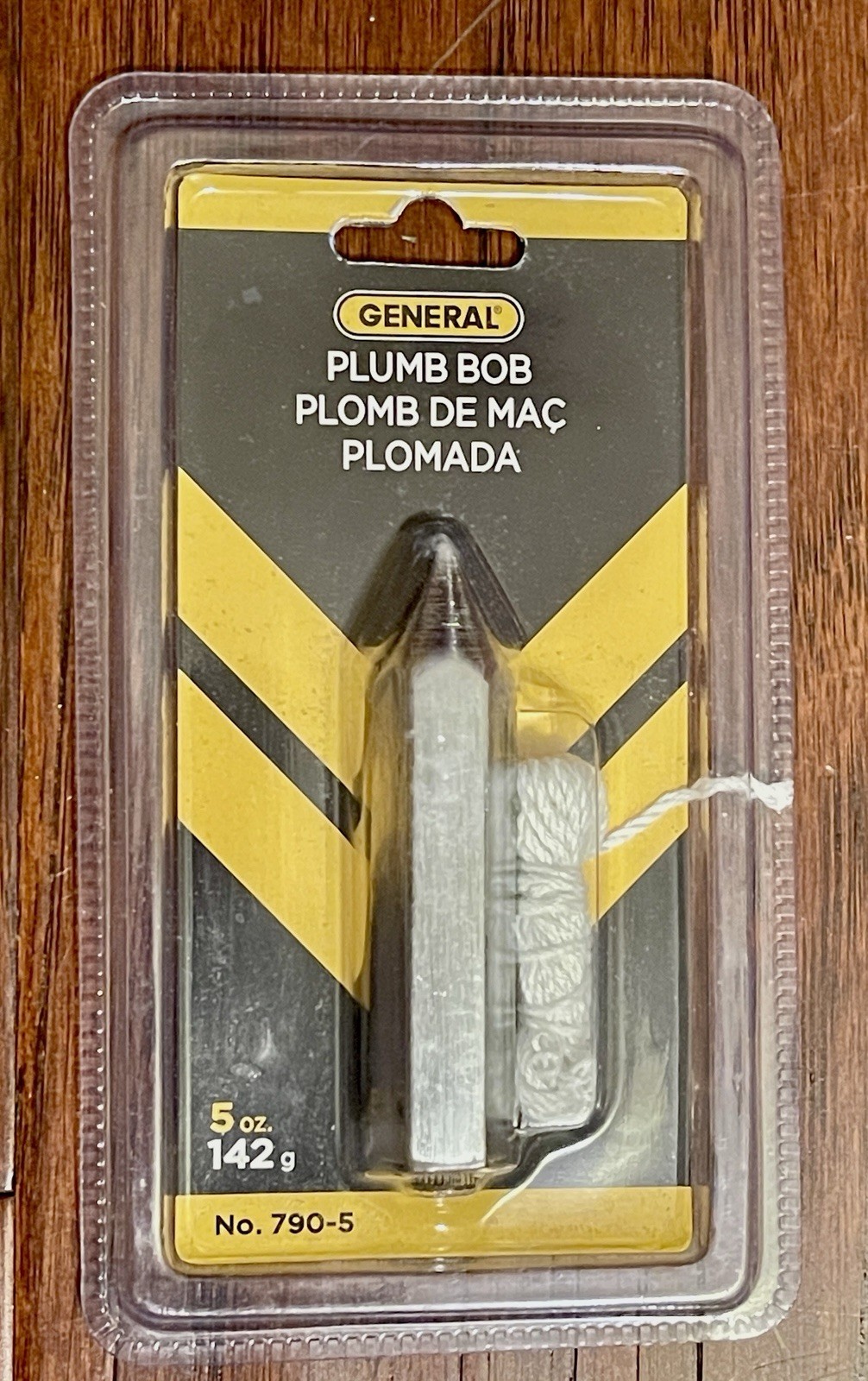 PLUMB BOB 8 OZ STEEL (Pack of 1) New in Package. Cord Included. Gets Er Done.