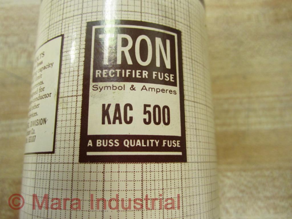 Bussmann KAC 500 KAC500 Rectifier Fuse Tron (Pack of 3)