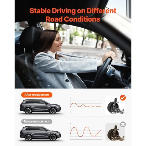 Front Air Suspension Struts Shock Absorbers, Compatible With Mercedes Benz W164