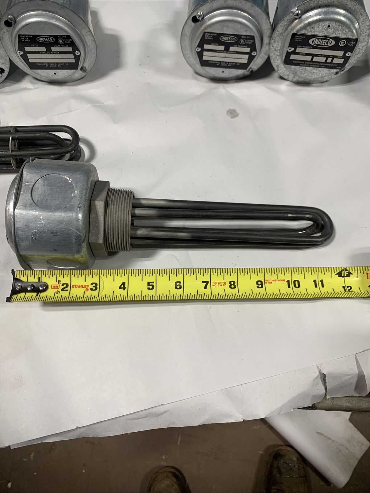 INDEECO 713LD0488 IMMERSION WATER HEATER 208 VAC 3 PH 2000 WATT 2”NPT *NEW*