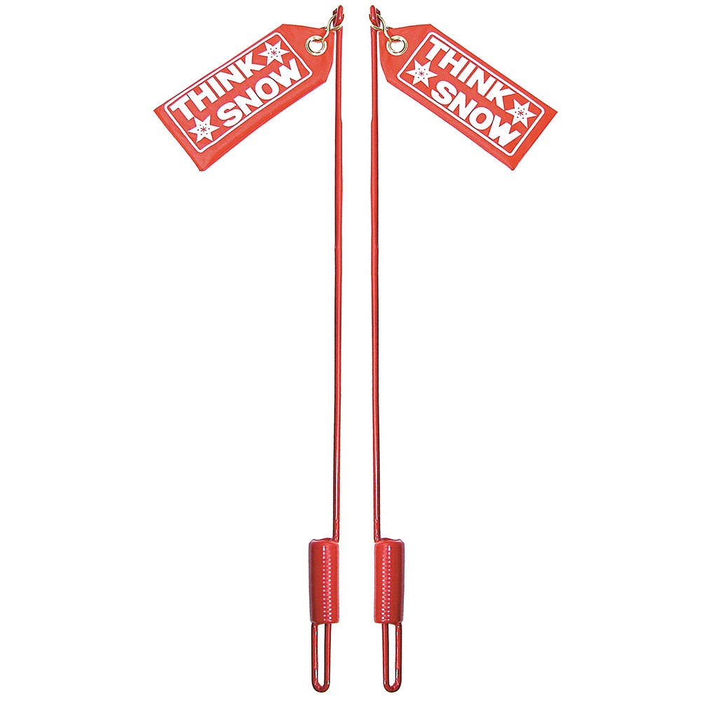 SNOWPLOW AFTERMARKET MANUFACTURING 1308210 Blade Guide Kit,25 In,Red,w/Flag 6AHY