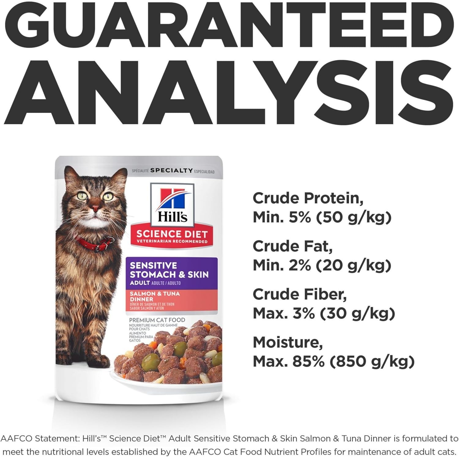 Hill’s Science Diet Sensitive Stomach Salmon & Tuna Cat Food 2.8oz 24ct