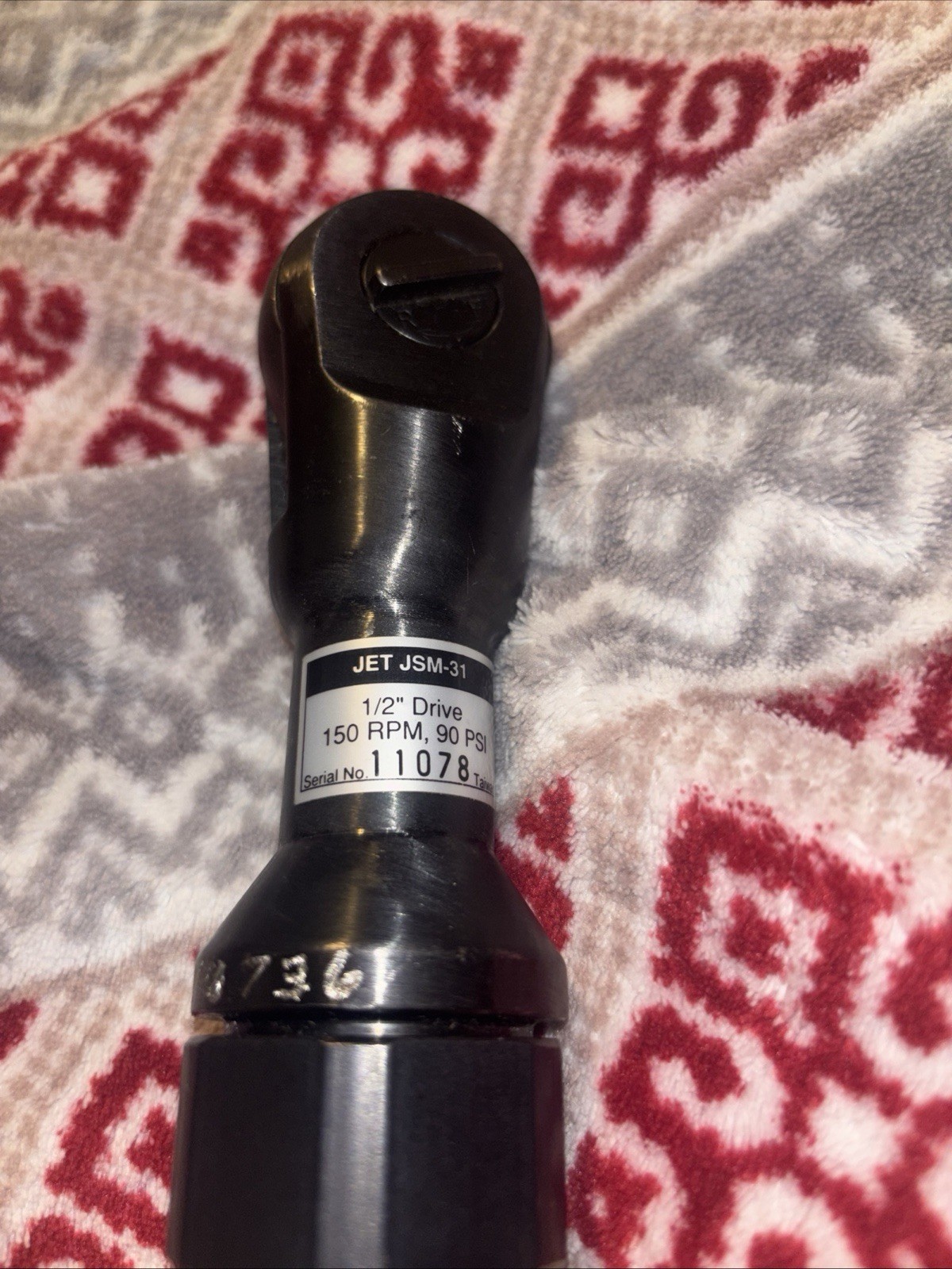 JET JSM-51 150 RPM, 90 PSI SERIAL # 11078 Made In Taiwán