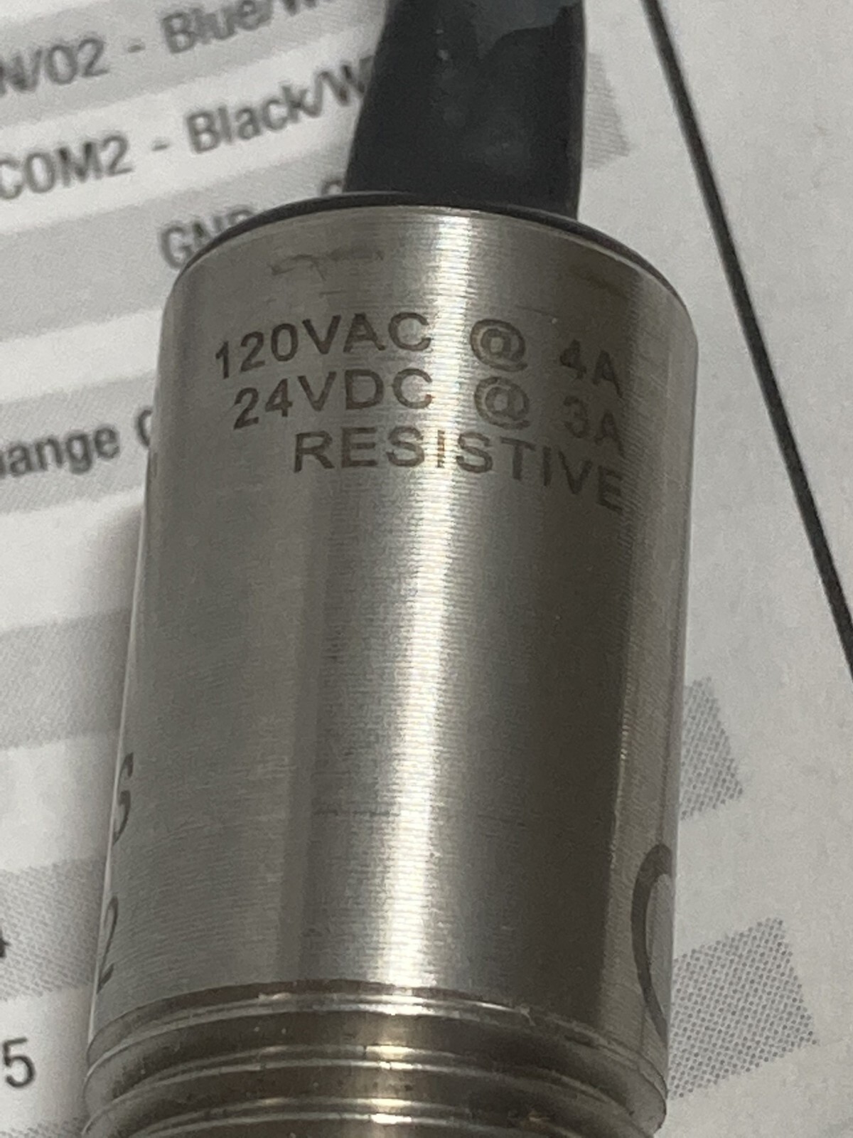 TOPWORX 74-LLS PROXIMITY SWITCH STAINLESS STEEL 4A/120VAC 3A/24VDC NIB