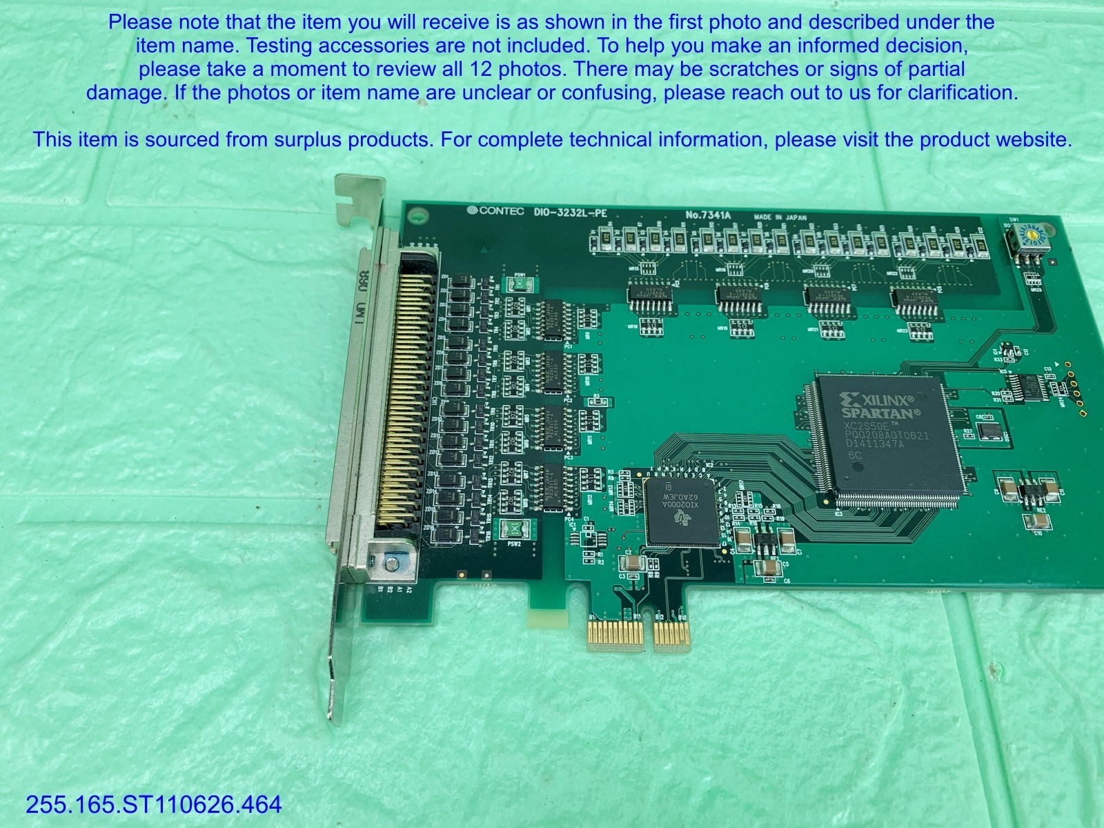 CONTEC DIO-3232L-PE Digital I/O Card as in photos, sn:9226, DHL.