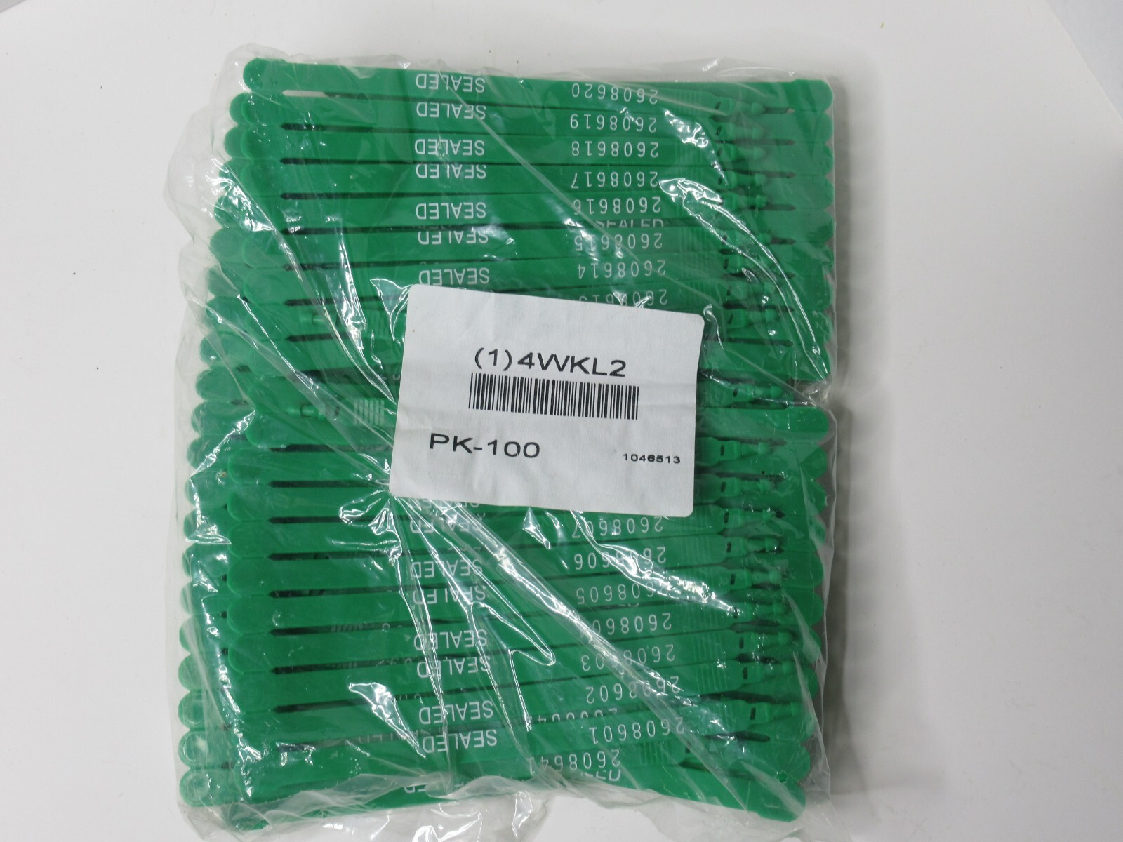 (NEW – Pack of 100) TYDENBROOKS 4WKL2 Green Truck Strap