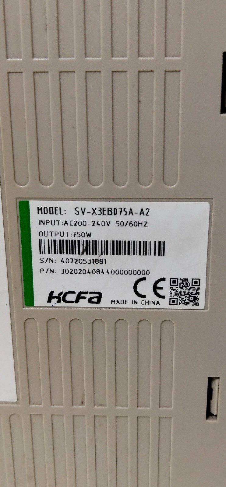 HCFA SV-X3EB075A-A2 SERVO DRIVE (FREE SHIPPING)